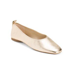 VINCE Champagne Leather Vivian Ballerina Flats